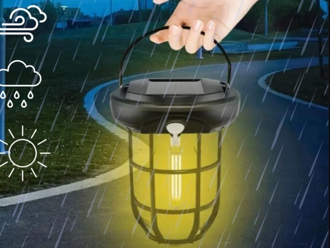Lampa solară cu senzor de apus și mișcare