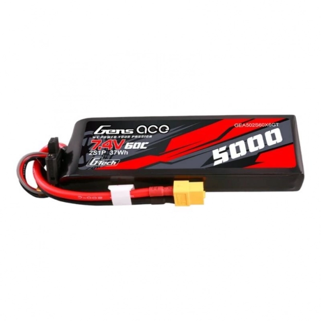Baterie lipo Gens Ace G-Tech 5000mAh 7,4V 60C cu carcasa din PC și conector XT60