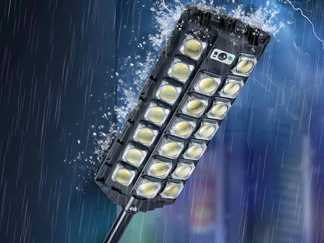Lampă solară LED stradală cu telecomandă și senzor de mișcare