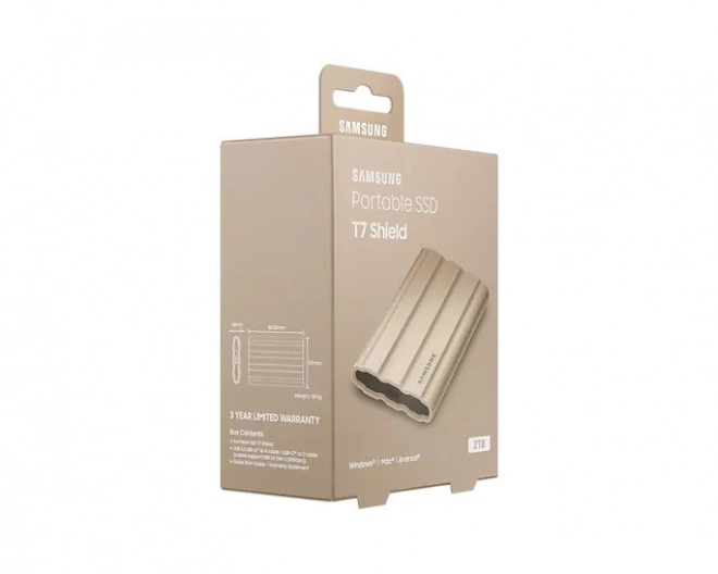 SSD portabil T7 Shield 2TB USB 3.2 bej