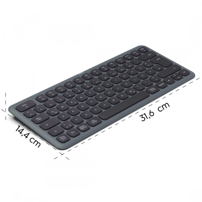 Tastatură wireless Hama WK-500 mai multe dispozitive negru-gri