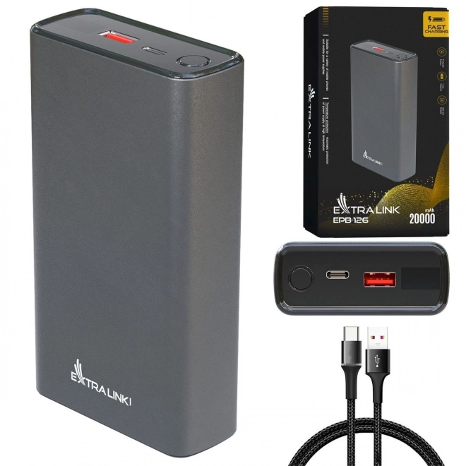 Power bank cu încărcare rapidă Extralink 20000 mAh