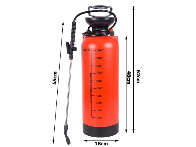 Pulverizator manual cu presiune, cu lancie lungă 10l