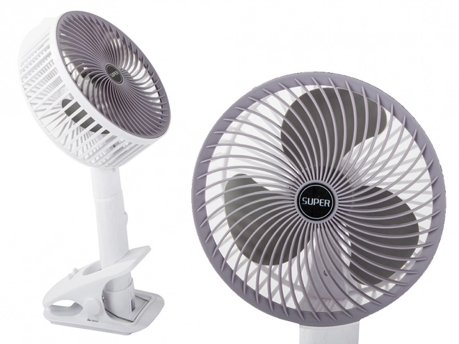Ventilator de masă pliabil wireless cu clemă