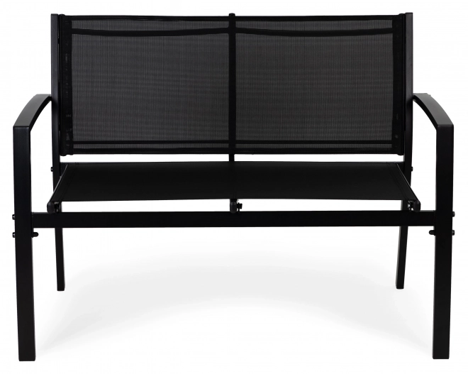 Set de mobilier de grădină: masă, bancă, fotolii, metalic