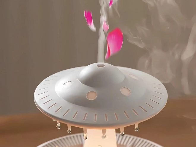 Difuzor de aromă UFO cu umidificator și lampă LED