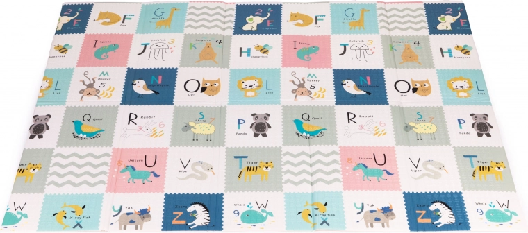 Design față-verso: alfabet și motiv natural