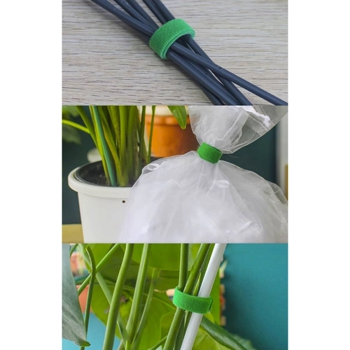 Bandă textilă verde Gardlov cu cârlig și buclă 5m