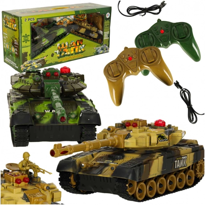 Tancuri telecomandate T90 RC – set 2 bucăți 2,4 GHz