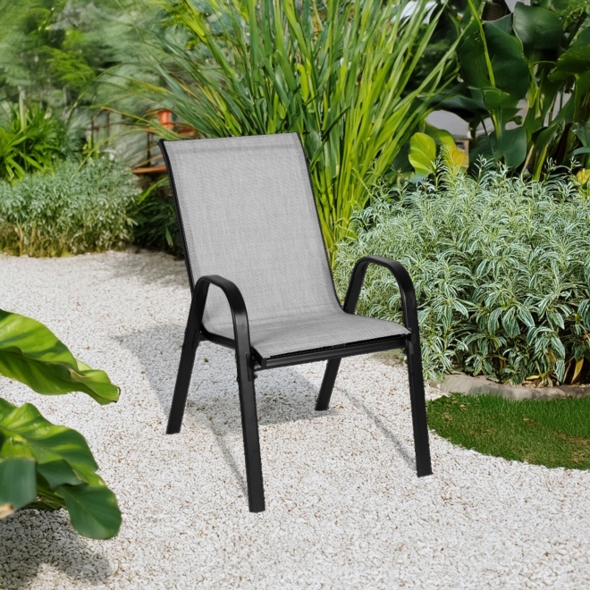 Set de scaune de grădină gri deschis MultiGarden