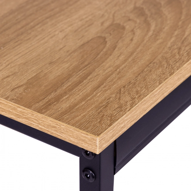 Set de mobilier: masă și 2 scaune din metal și MDF