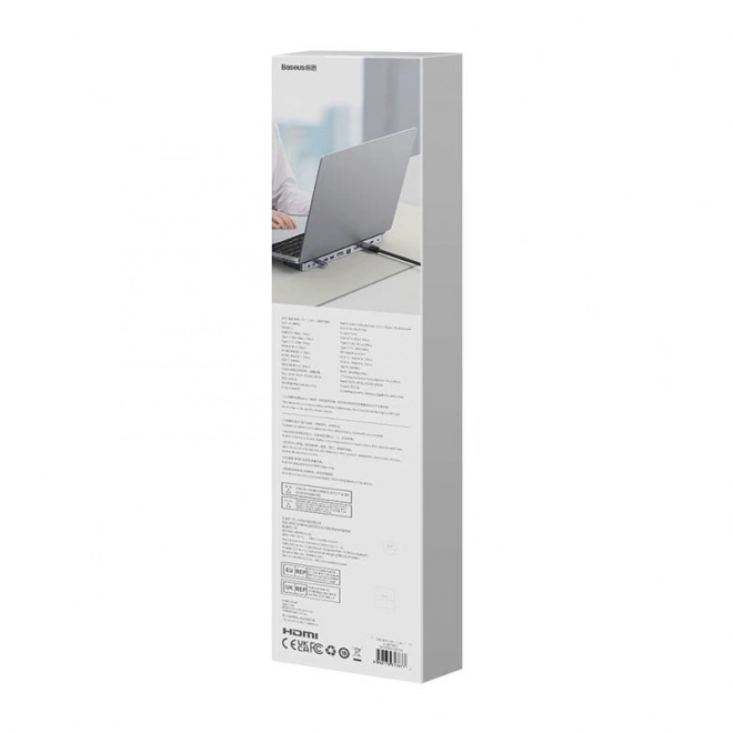 Hub 12 în 1 Baseus EliteJoy Gen2 USB-C HDMI, USB 3.0, PD, DisplayPort, SD/TF, RJ45, 3.5mm