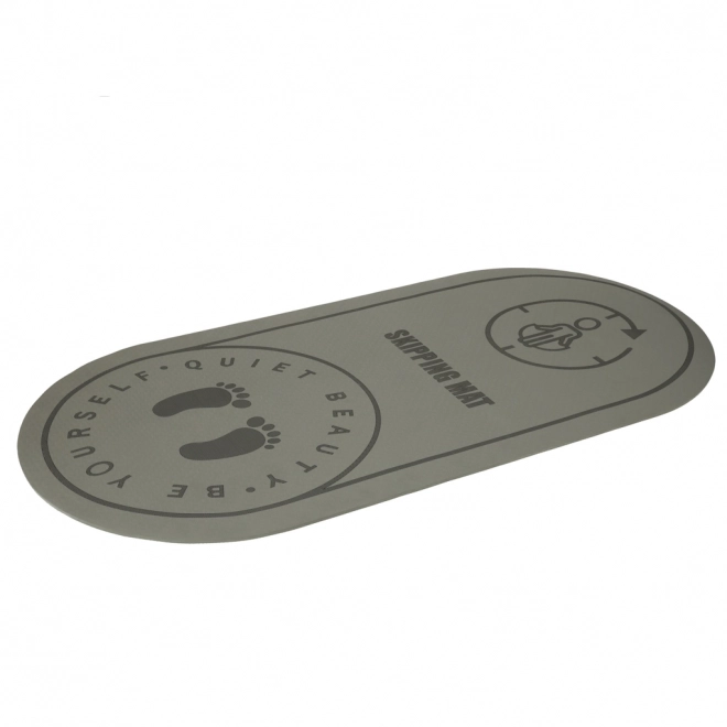 Saltea de fitness pentru exerciții de yoga și sărituri, gri, 125x61,5x0,6 cm