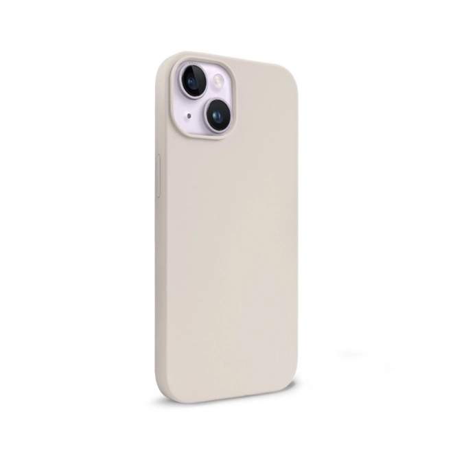 Husă Magnetică Color Cover pentru iPhone 14 și iPhone 13 Bej