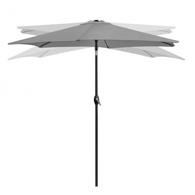 Umbrelă de grădină balcon pliabilă 210 cm gri