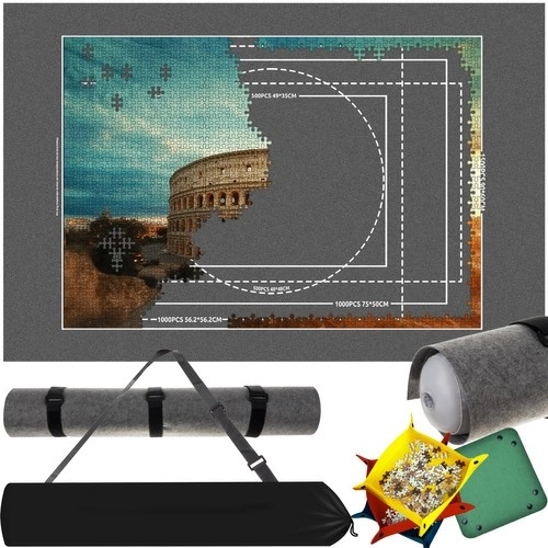 Mata pentru puzzle-uri cu tub gonflabil Malatec