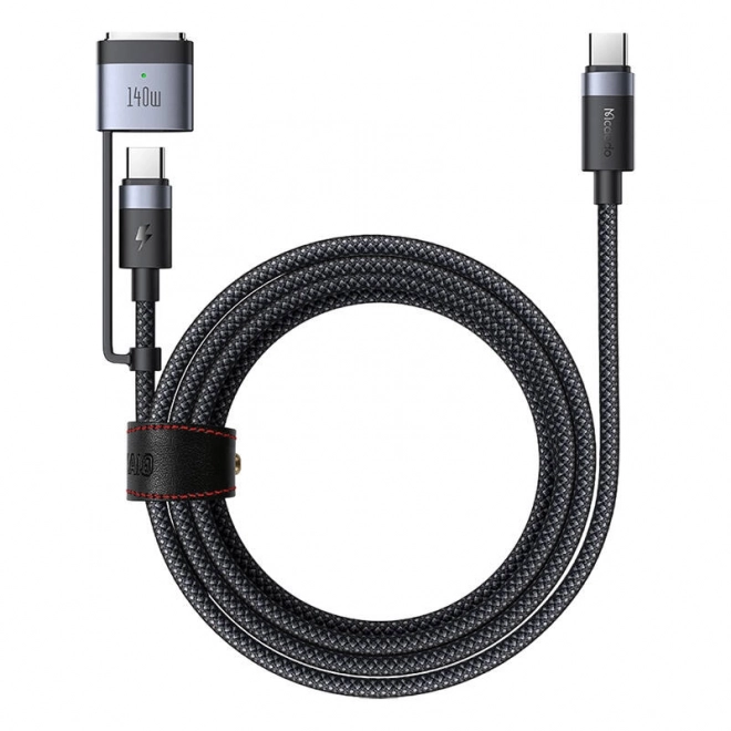 Cablu 2-în-1 USB-C către USB-C + MagSafe 3, Mcdodo, 2m (negru)