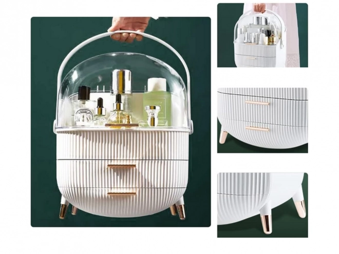 Organizator cosmetică cu sertare elegant și spațios