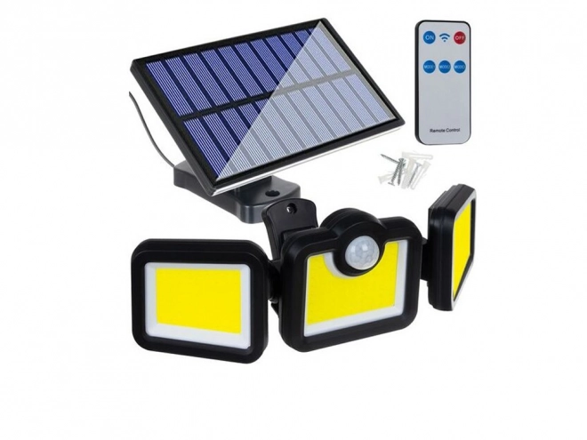 Lampa solară cu senzor de mișcare pentru grădină