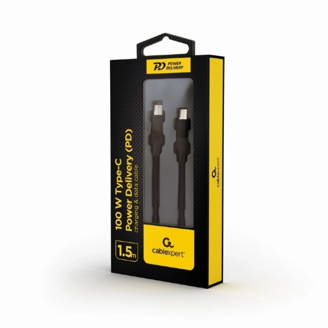 Cablu USB-C la USB-C 100W Power Delivery 1.5m