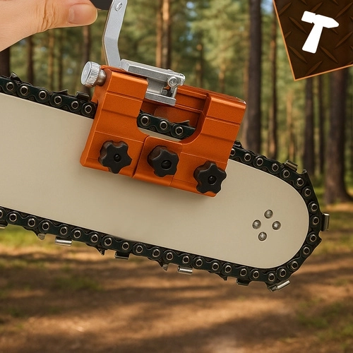 Ascuțire rapidă fără demontarea lanțului