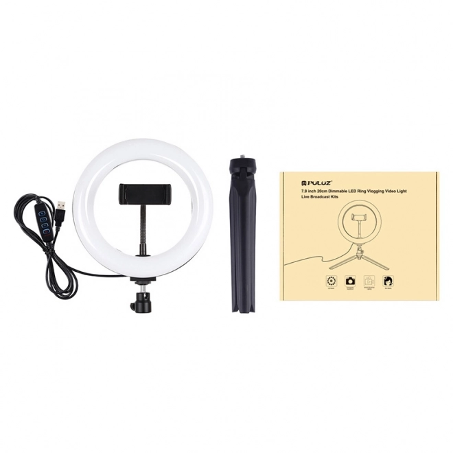 Lampa LED cu suport și trepied pentru vlogging - Puluz