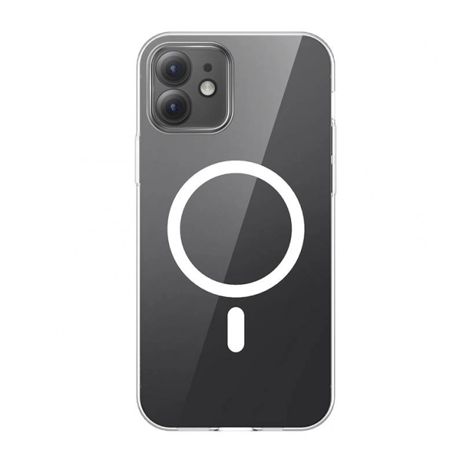 Carcasă magnetică transparentă Baseus pentru iPhone 12 cu sticlă temperată și set de curățare