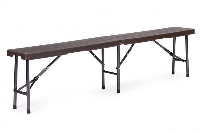Set masă și bănci pliante 180 cm maro modernhome