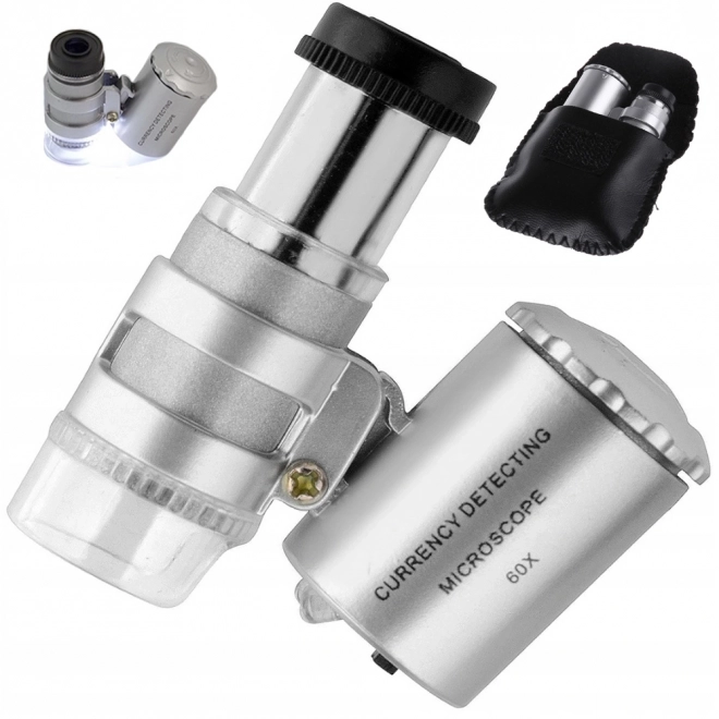 MICROSCOP 60x 2 LED PROFESIONAL PENTRU BIJUTIERI