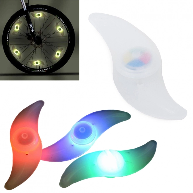 Lumină LED RGB pentru spițele bicicletei