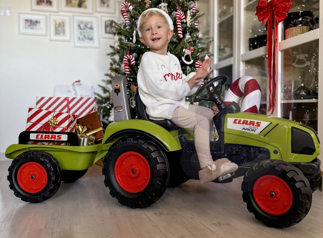 FALK Tractoare cu pedale Claas Arion 430 cu remorcă