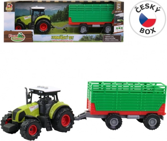Tractor cu remorcă detașabilă cu lumină și sunet