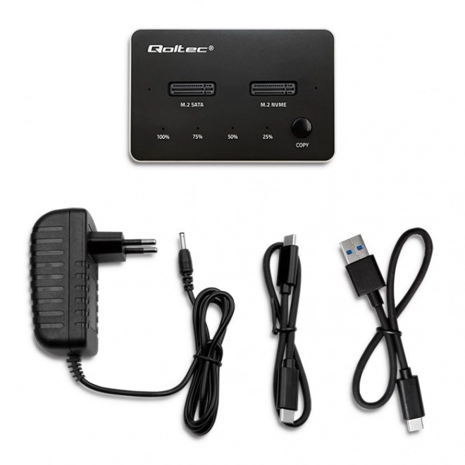 Stație de andocare SSD M.2 NVMe SATA USB-C Dual 4TB