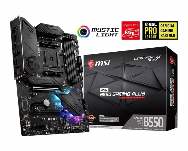 Placă de bază de gaming cu iluminare RGB