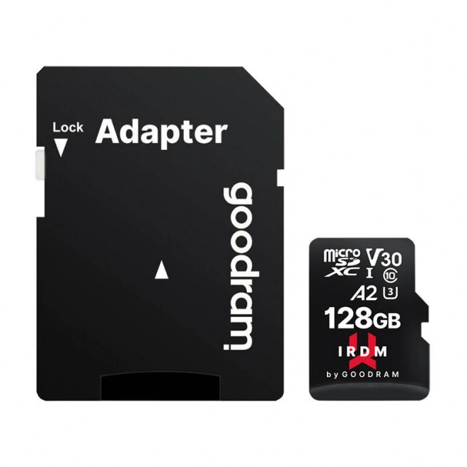 Card memorie microSD 128GB cu adaptor Goodram IRDM