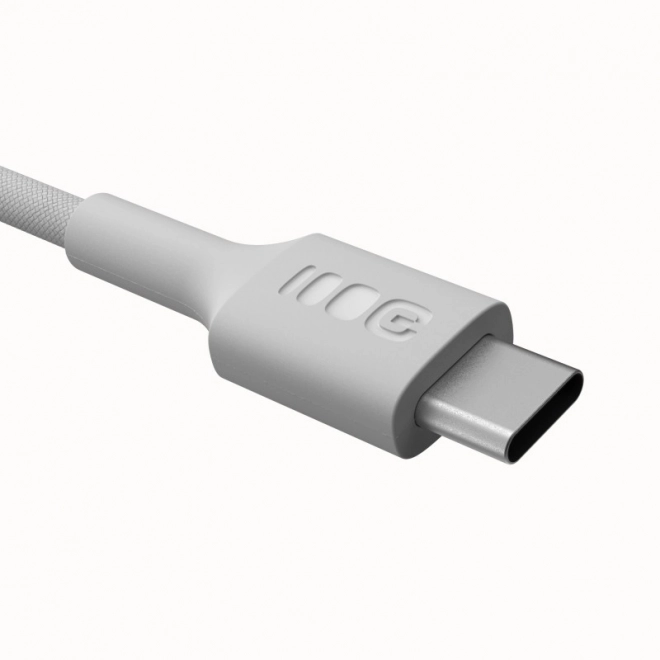 Cablu USB-C la USB-C PowerStream 100W alb împletit 1,2m