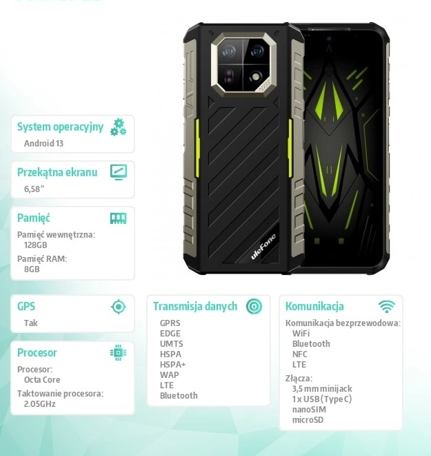 Telefon inteligent rezistent Ulefone Armor 22