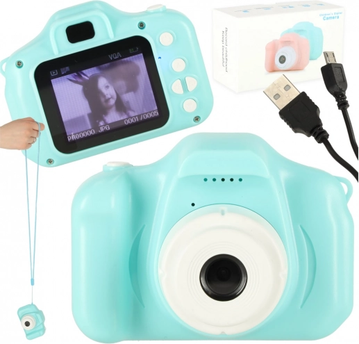 Aparat foto digital pentru copii mini HD 2,0" – Mentă