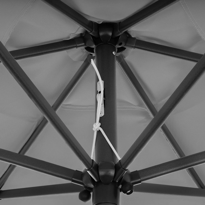 Umbrelă de grădină balcon pliabilă 210 cm gri