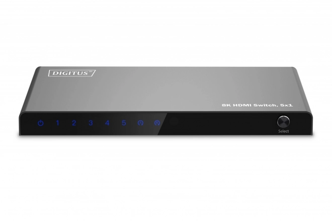 Switch HDMI 8K cu 5 intrări și o ieșire, control prin telecomandă