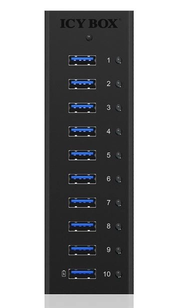 Hub USB activ cu 10 porturi ICY BOX