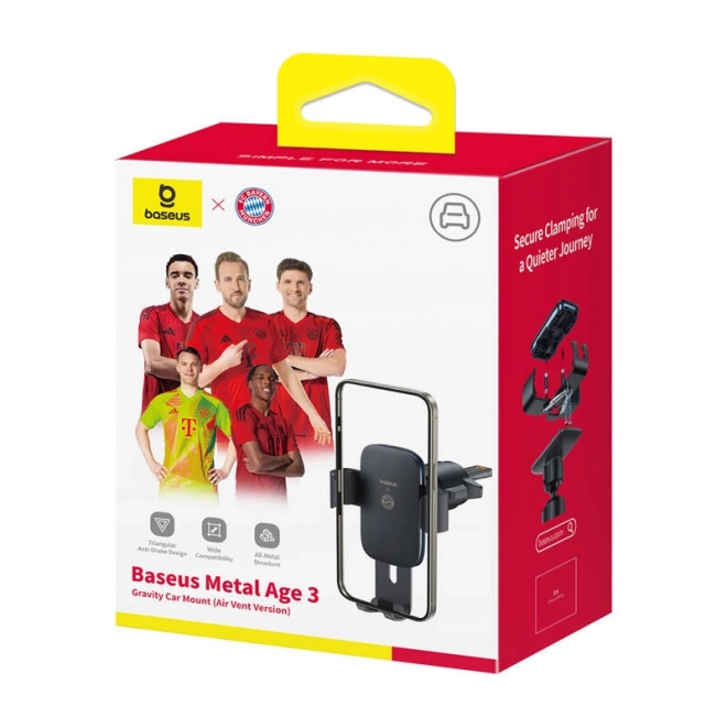 Suport auto Baseus Metal Age 3 negru ediție Bayern