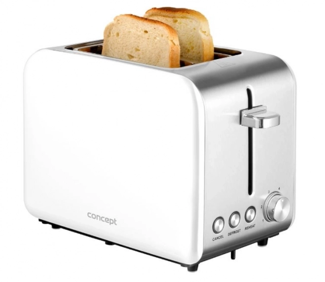 Toster inox Concept Sinfonia alb