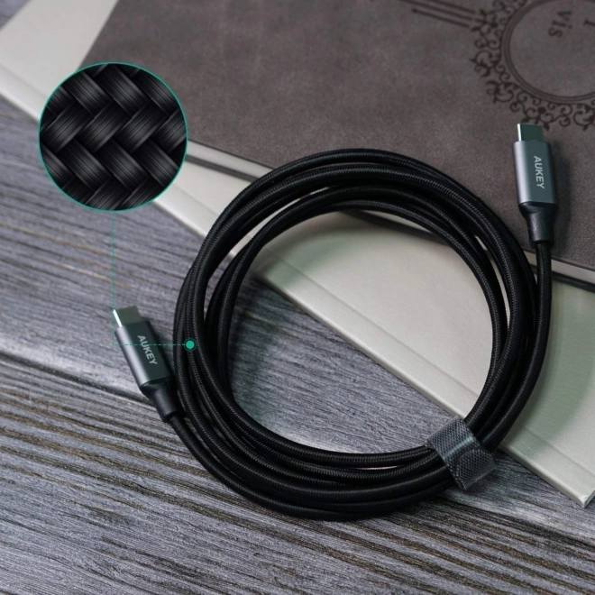Cablu USB C - USB C Quick Charge Nylon 2m