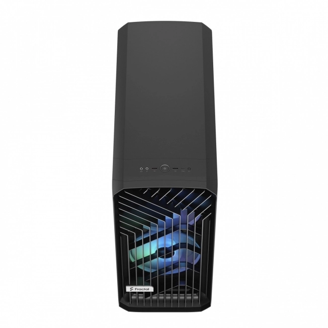 Carcasă neagră Torrent RGB TG Light Tint cu 5 ventilatoare ATX