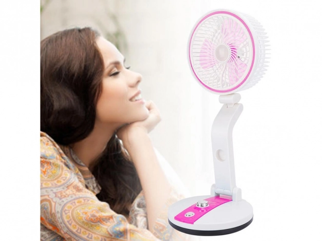Ventilator portabil pliabil cu lumină LED
