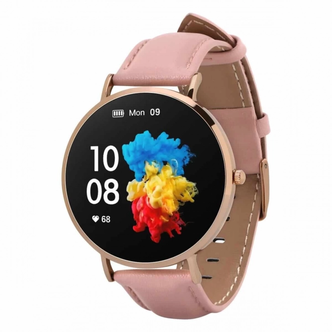 Smartwatch verona auriu-roz