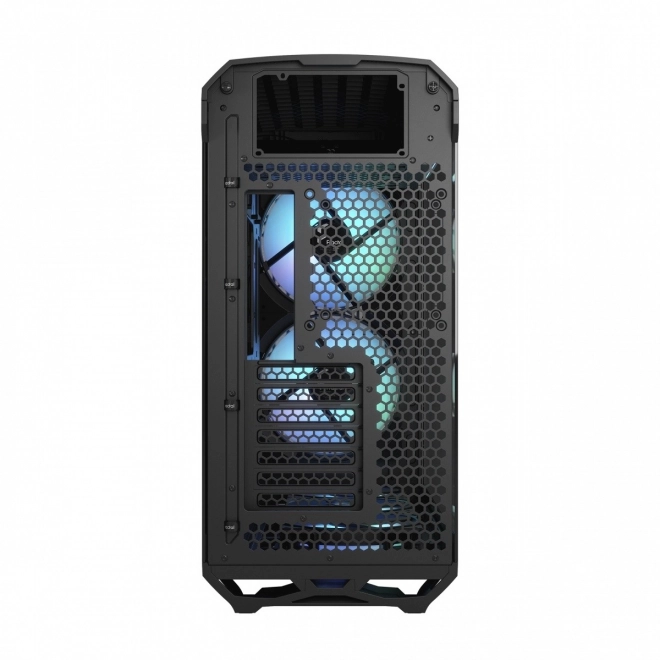 Carcasă neagră Torrent RGB TG Light Tint cu 5 ventilatoare ATX