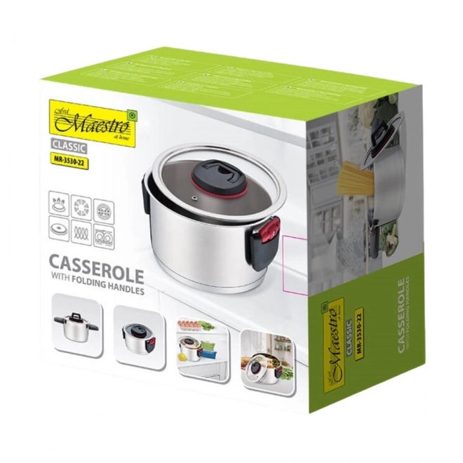 Oală de gătit Maestro cu capac 22 cm