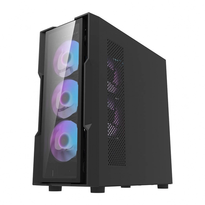 Carcasă PC cu iluminare RGB Darkflash